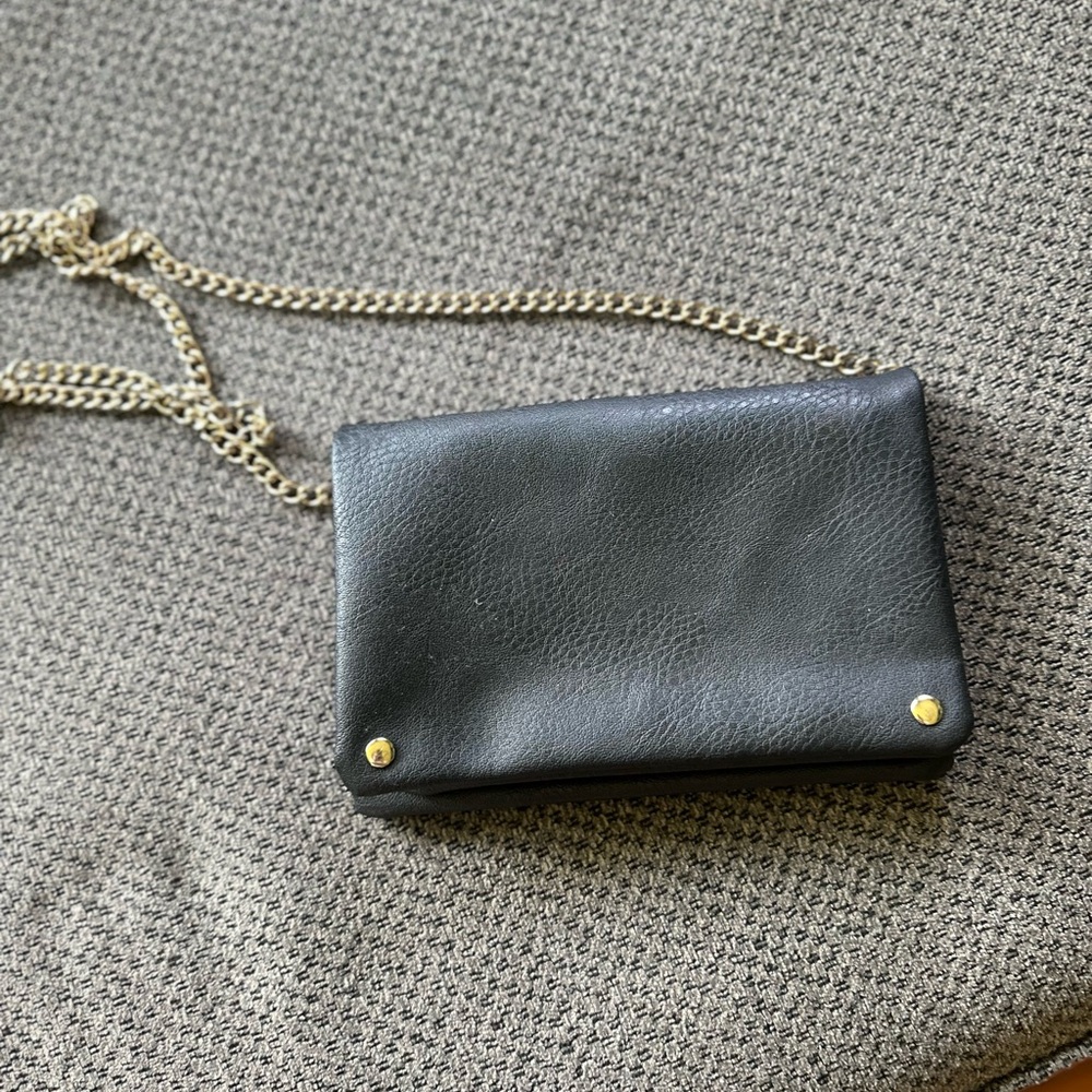 Black evening purse.
